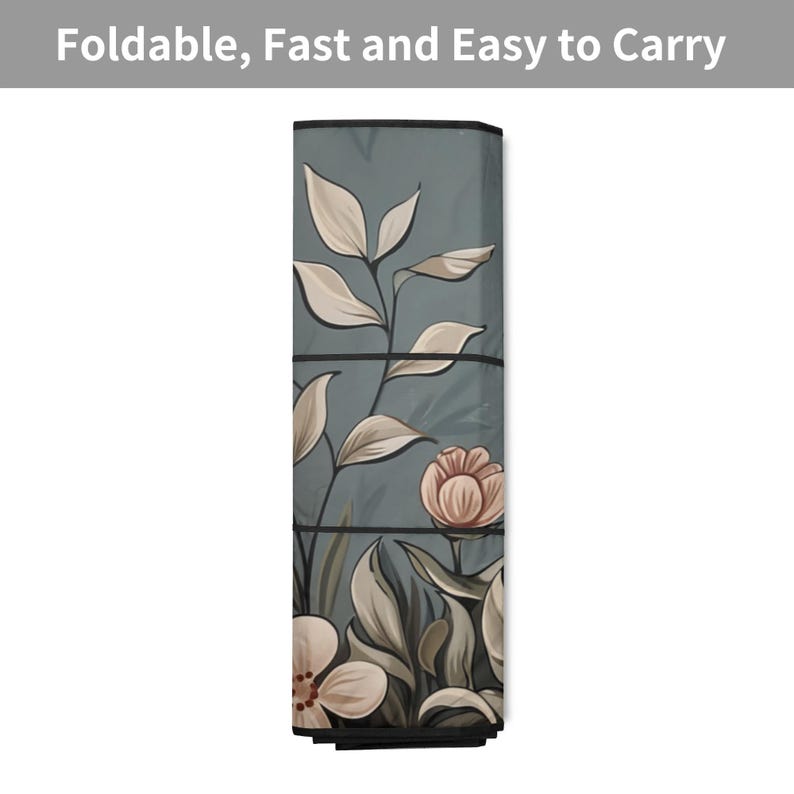 Cottagecore Bunny Car Sunshade, Aesthetic Car Decor, Windshield Cover, Floral Nature Lover, Front Window Cover, Car Gift zdjęcie 3