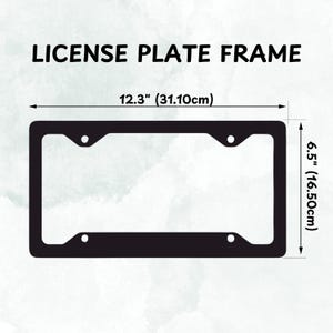 Funny Peeking Cat Car Metal License Plate Frame, Cute Cat Lover Car Decor, License Plate Holder, Car Accessories Gift image 5