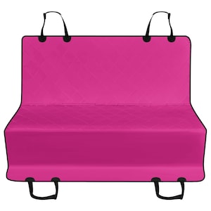 Lebendige rosa Auto Haustier Sitzbezüge, niedliche Girly Hundehängematte für Rücksitz Autositz Protector Lustiges Geschenk für Hundebesitzer