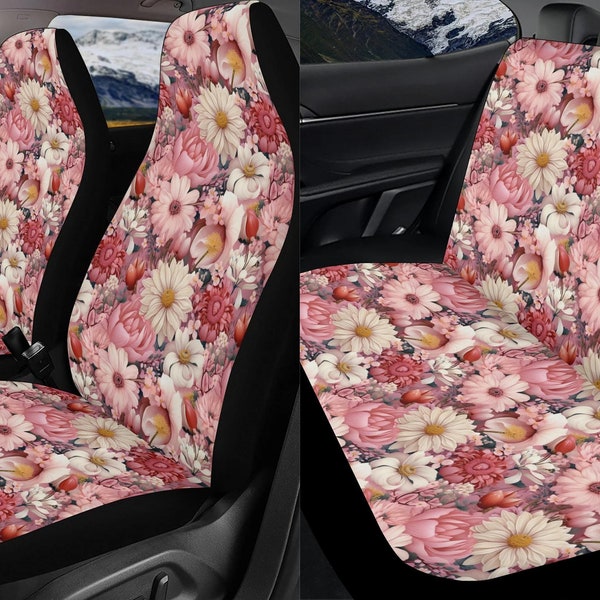 Watercolor Pink Car Seat Covers main image 1