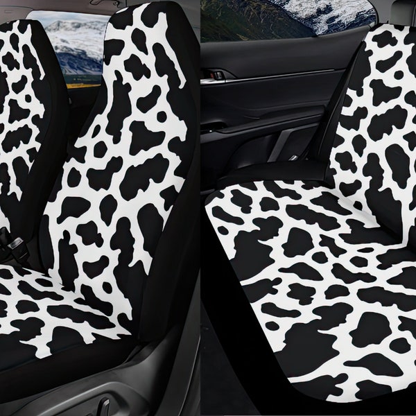 Cow Print Car Seat Covers Etsy