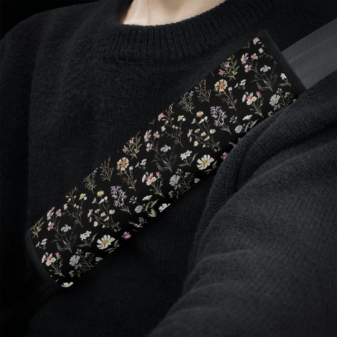 Fleur Indigine Ciel Car Seat Belt Cover 7''x12.6'' (Pack of 2)