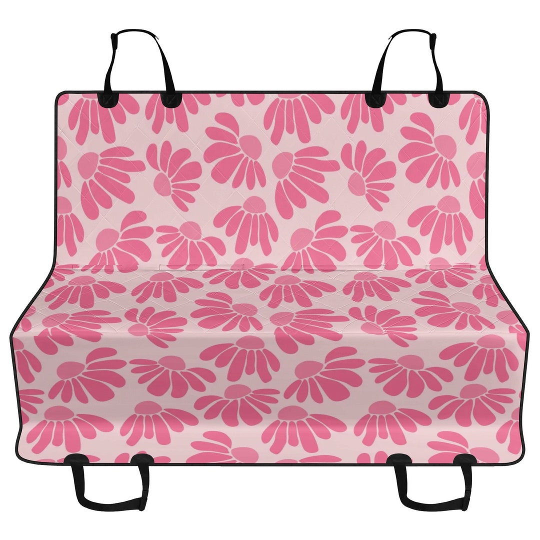 Green Zigzag Sunflower Pet Car Seat Cover main image 1