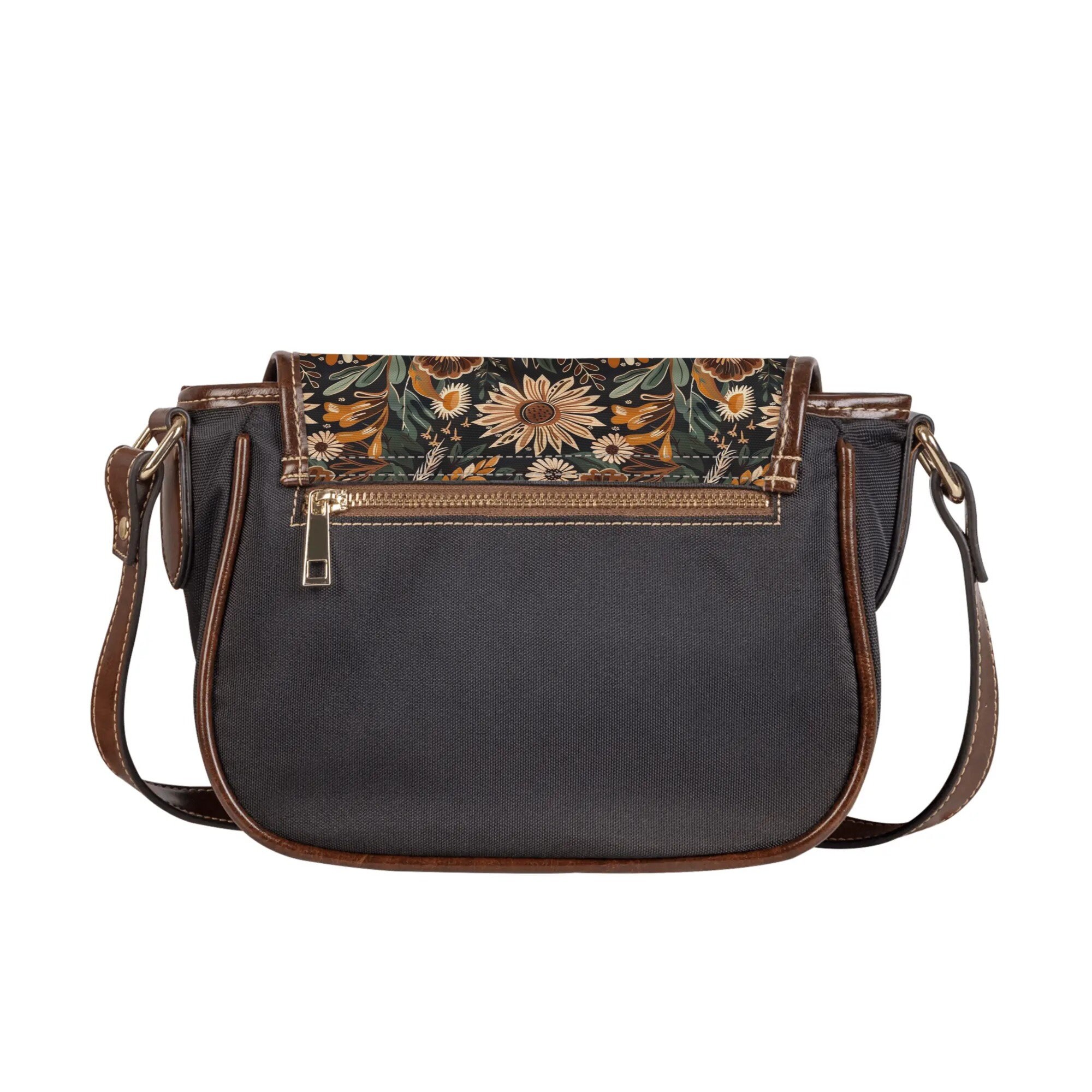 Coucoland Women's Leather Saddle Crossbody Bag - Boho Purse With Adjustable Strap For Daily Use - View #2