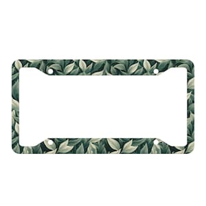 Green Leaf License Plate Frame, Forest Outdoor Nature Lover Car License Plate Frame Holder, Car Accessories Gift