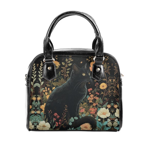【Eve】BLACK CAT HANDBAG with CHARM SET Eve】BLACK CAT HANDBAG with CHARM SET