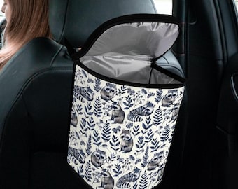Vintage Raccoon Car Trash Bag, Y2K Funny Raccoon Garbage Can, Cute Aesthetic Car Accessories For Women, Car Interior Decor, Gift For Her