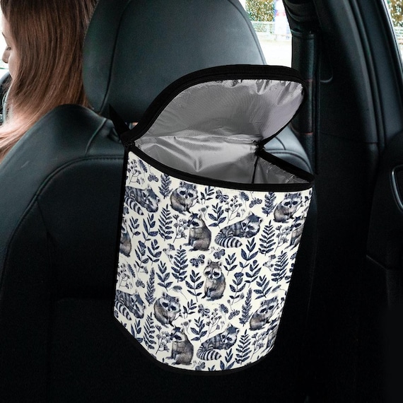 Vintage Raccoon Car Trash Bag, Y2K Funny Raccoon Garbage Can, Cute Aesthetic Car Accessories For Women, Car Interior Decor, Gift For Her