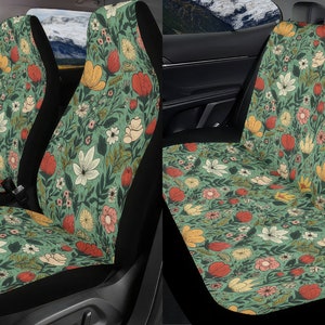 Boho Blumen Autositzbezug Komplettset, Blumensitzbezüge für Auto