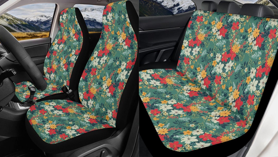 Hippie Love Floral Car Seat Covers