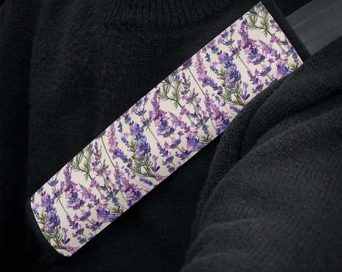 Super Cute Anime Seat Belt Covers - 2-Piece Purple Kawaii Neck Protectors