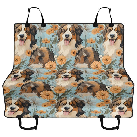 Australian Shepherd Rear Car Seat Cover Australian Shepherd Rear Car Seat Cover