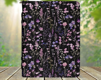 Wildflowers Cottagecore PU Vegan Leather Bible Cover for Women, Aesthetic Spring Floral Bible Book Case, Christian Gift, Book Lover Gift