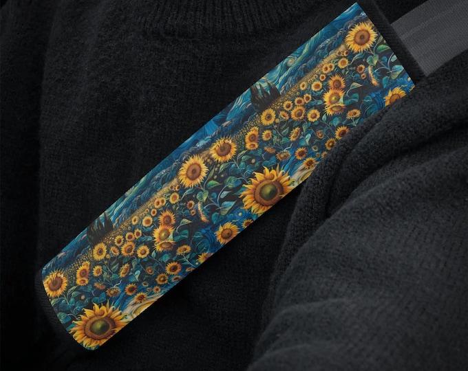 Floral Beadwork Four Mothers Car Seat Belt Cover 7''x12.6''