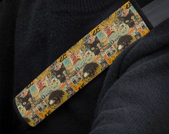 Cat Vintage Collage Car Seat Belt Covers, Retro Cat Lover Seat Belt Strap Cover, Car Seat Belt Pad, Car Accessories Car Decor Gift