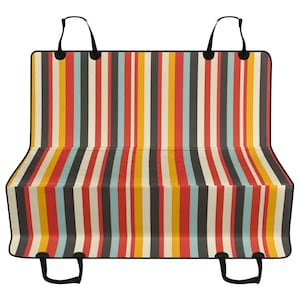 Retro Stripes Car Pet Seat Cover, Back Car Seat Cover, Dog Hammock For Back Seat, Car Seat Protector, Gift for Dog Owner