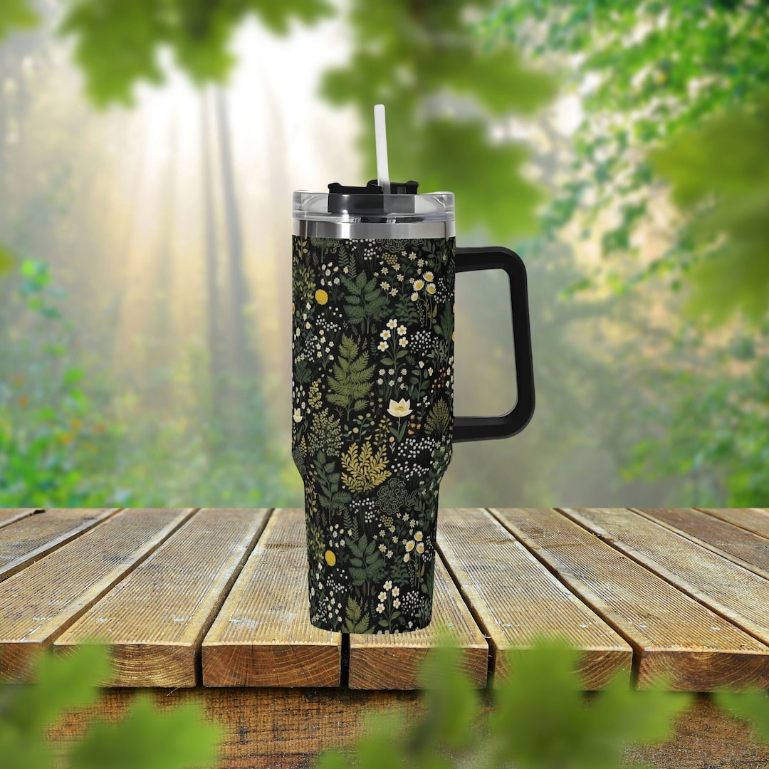 WOOKOO 20oz Stainless Steel Plant Lover Tumbler - Insulated Cup With Sliding Lid Gift For Gardeners