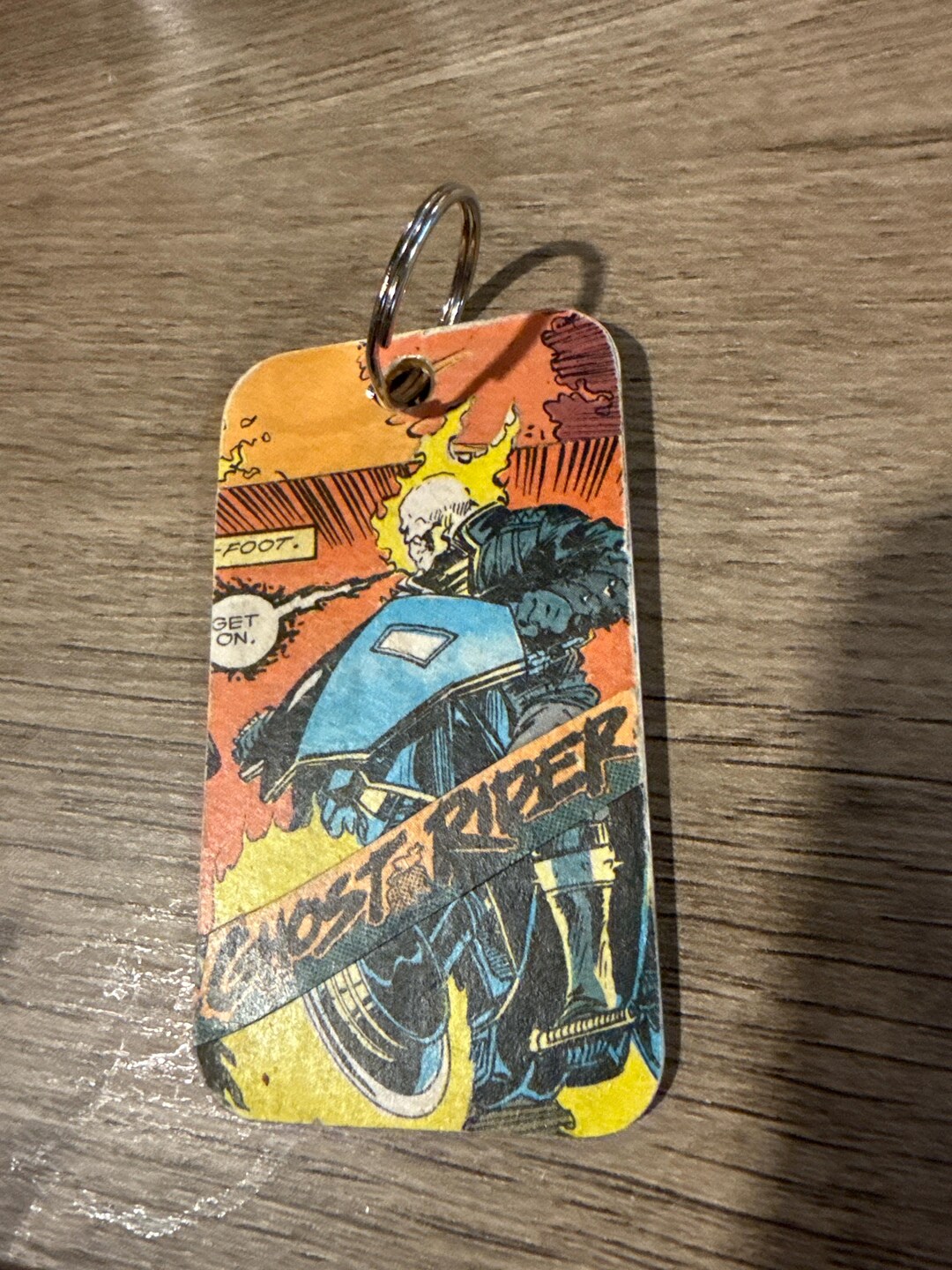 Ghost Rider Key Chain Ghost Rider Decoupaged Key Chain - Etsy