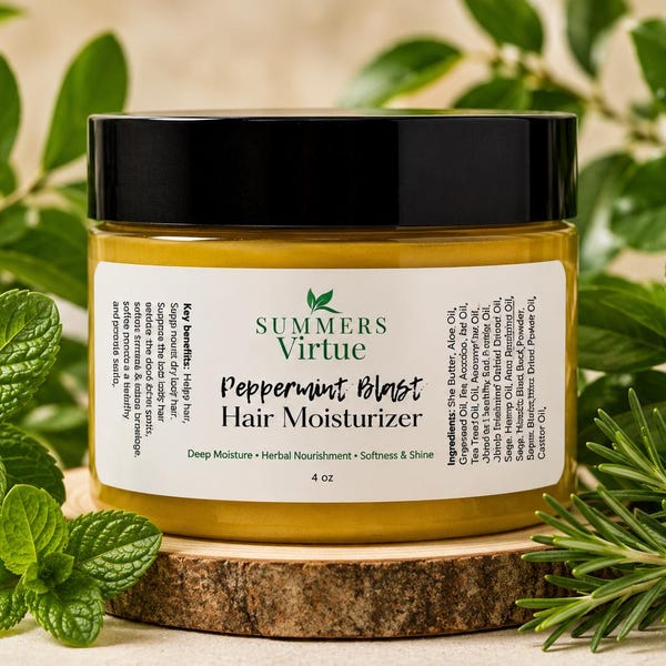 Pfefferminz-Rosmarin-Haarwuchsbutter