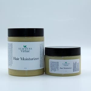 Hair Moisturizer 4 oz || Hair Care, Balding, Hair Loss, Thin Hair, Hair Product, Hair Growth, Sea Moos, Tea tree, Jojoba oil, Neme oil Chebe
