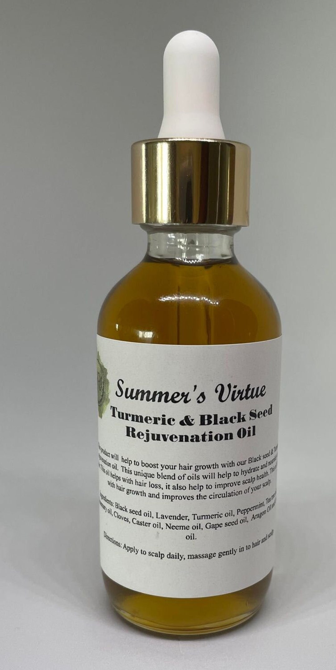 Turmeric and Black Seed Rejuvenation Oil Etsy