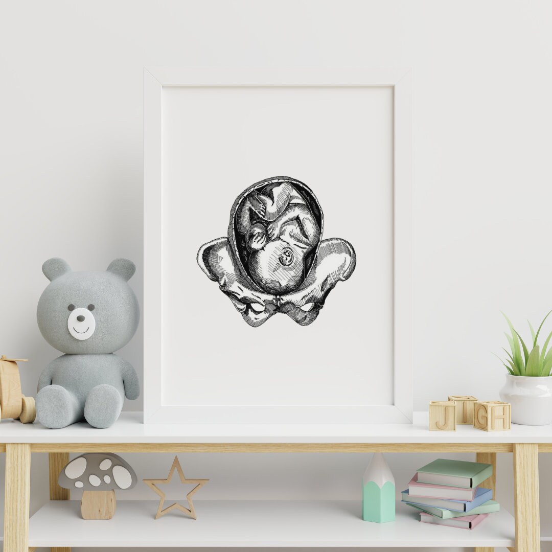 Pregnancy Wall Art | Etsy