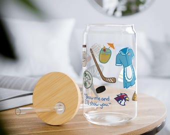 Wellsy + Graham Collage Glass Can Cup
