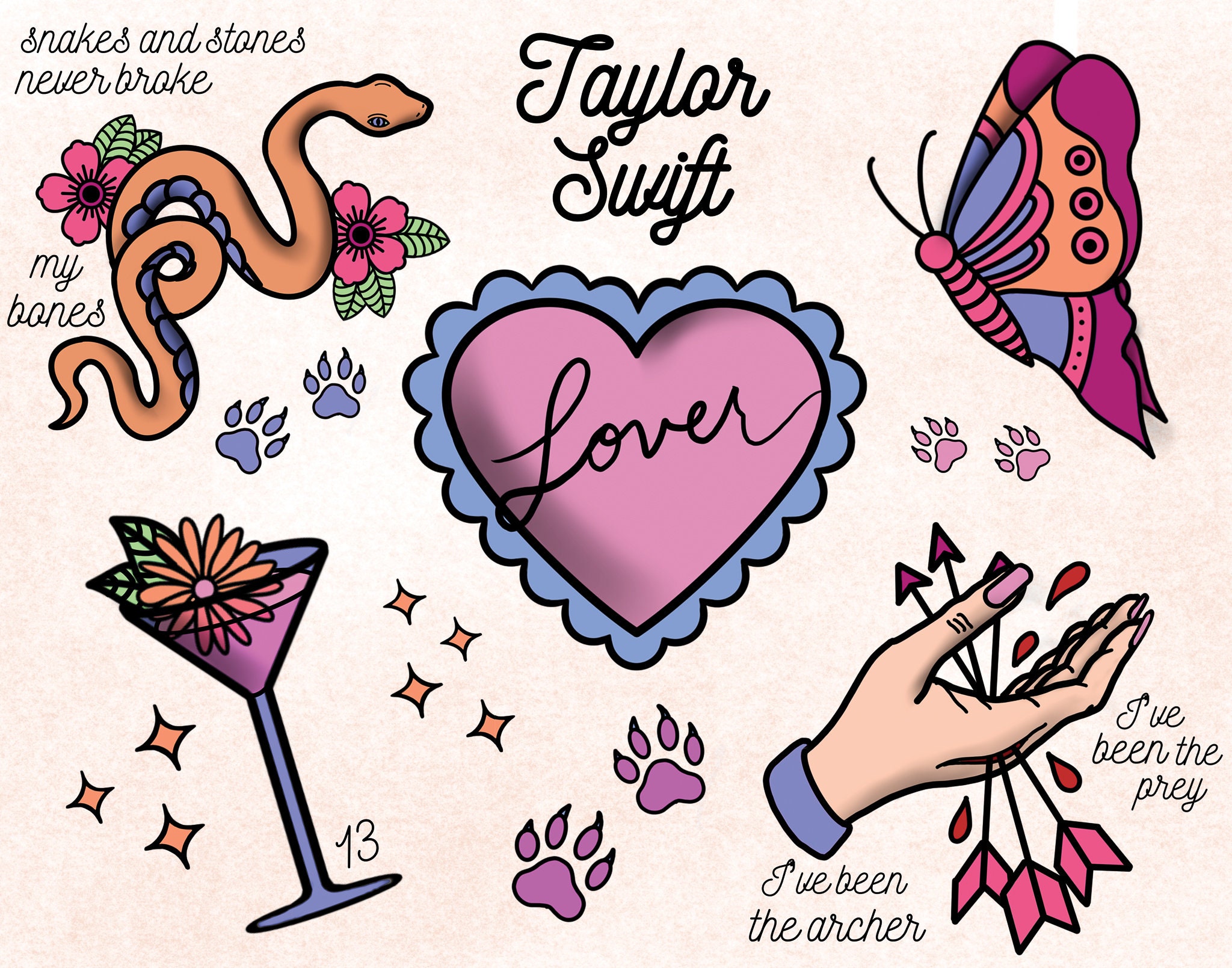 Lover: Taylor Swift's lyrics about colors