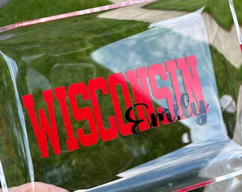 Personalized Acrylic College Tray
