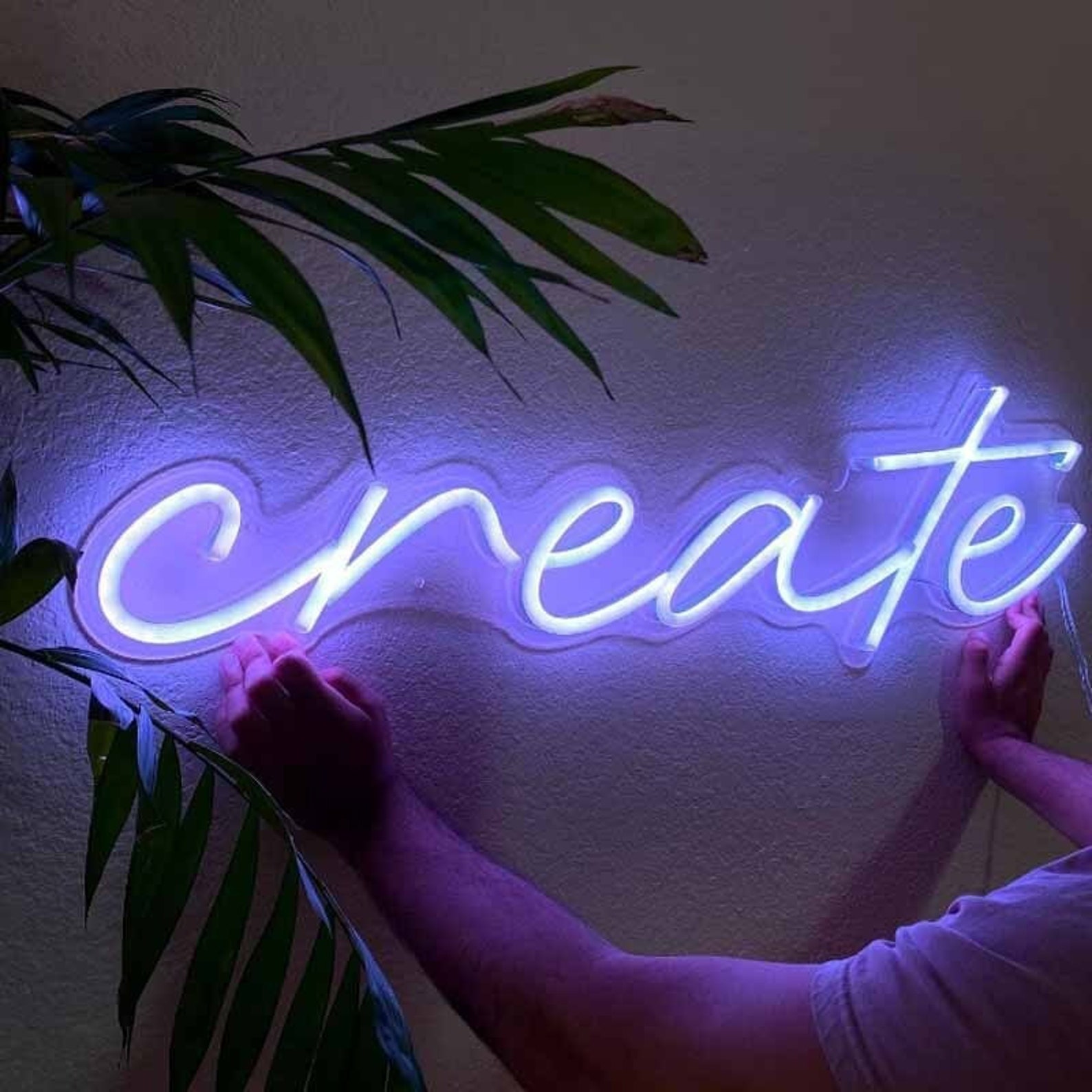 Create LED Neon Sign Neon logo Wall Signs Personalized Etsy