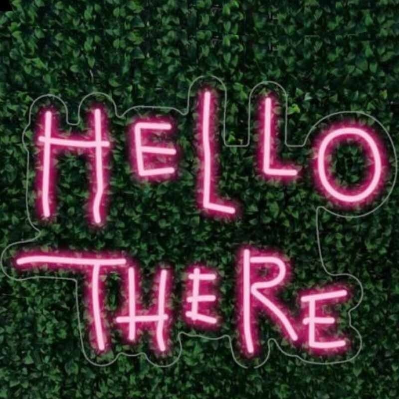 Hello there Neon Sign LED Neon Neon logo Wall Signs Decor | Etsy