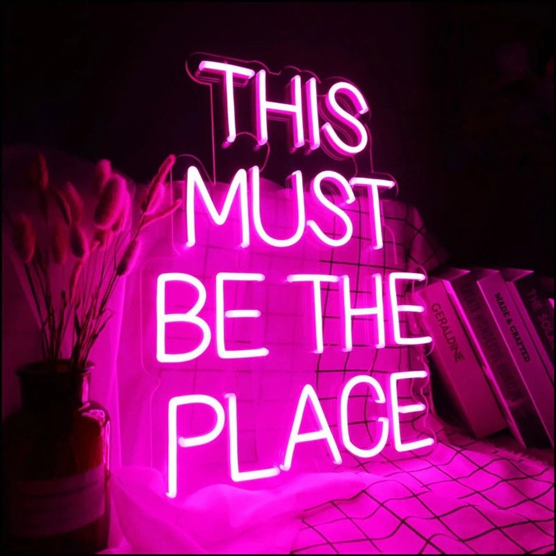 This Must be the place Neon LED Sign Custom Neon Light Sign Etsy