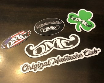 Oryginalne naklejki Mustache Club