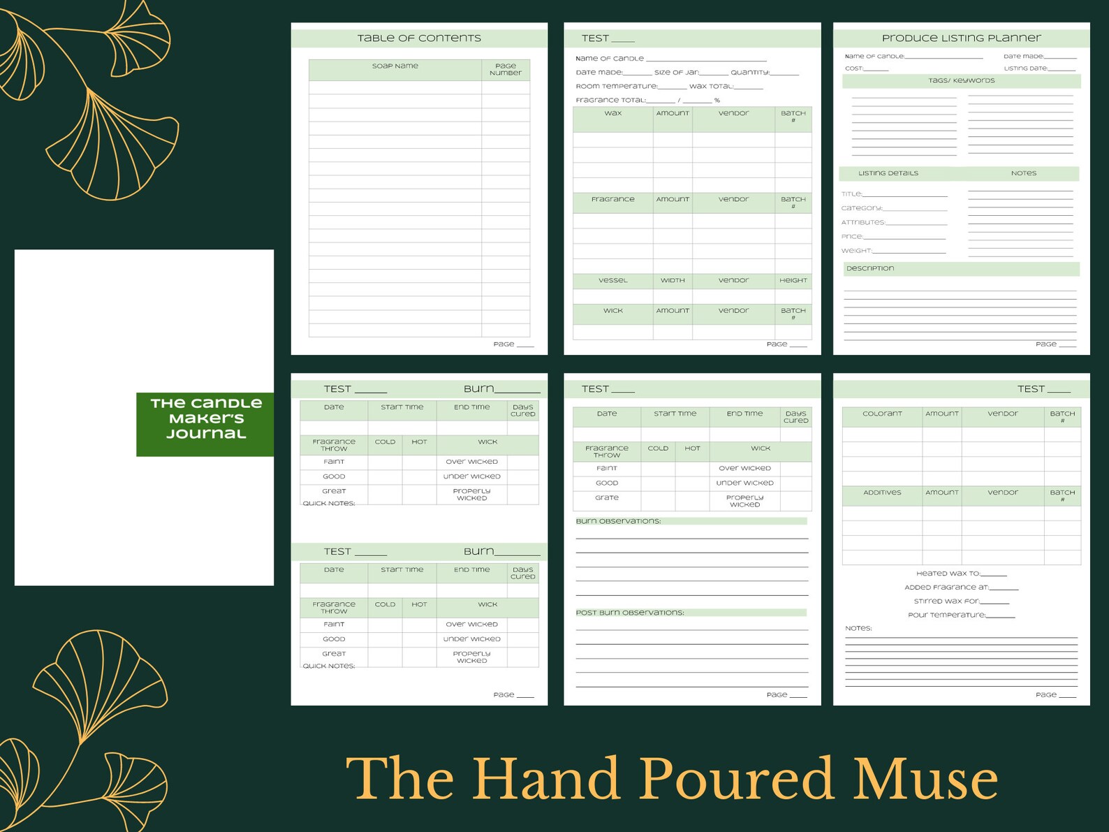 The Ultimate Candle Maker's Workbook Bundle Printable Etsy UK