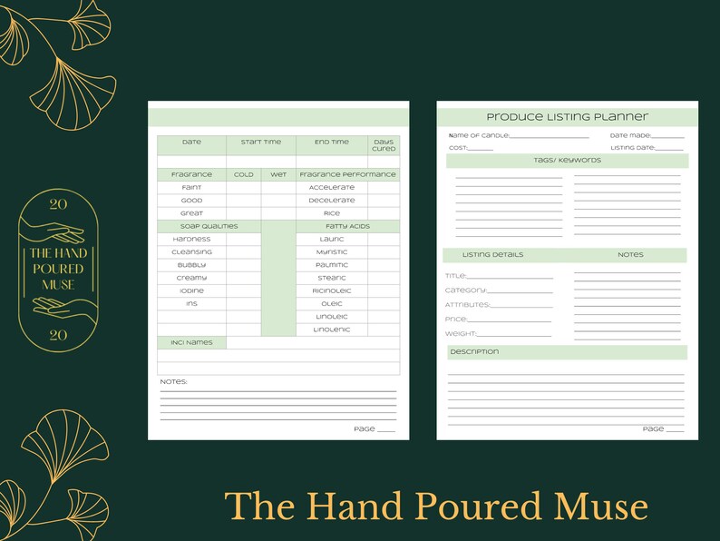 The Ultimate Soap Maker's Workbook Bundle Printable Business Plan for