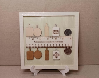 Miniature Dollhouse Cutting Board, Unfinished Wood