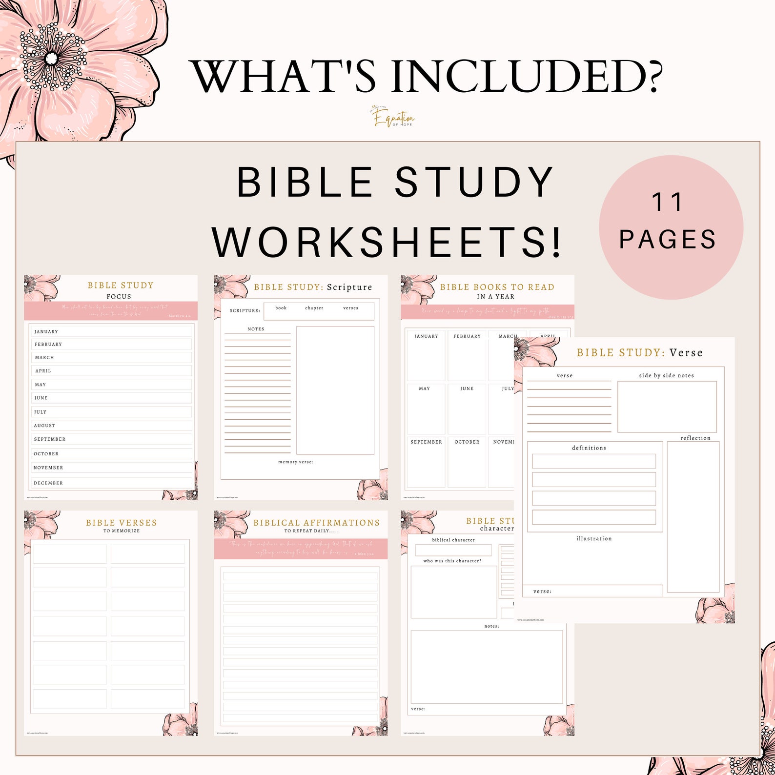 Ultimate Christian Printable Planner Faith Planning Pages Etsy