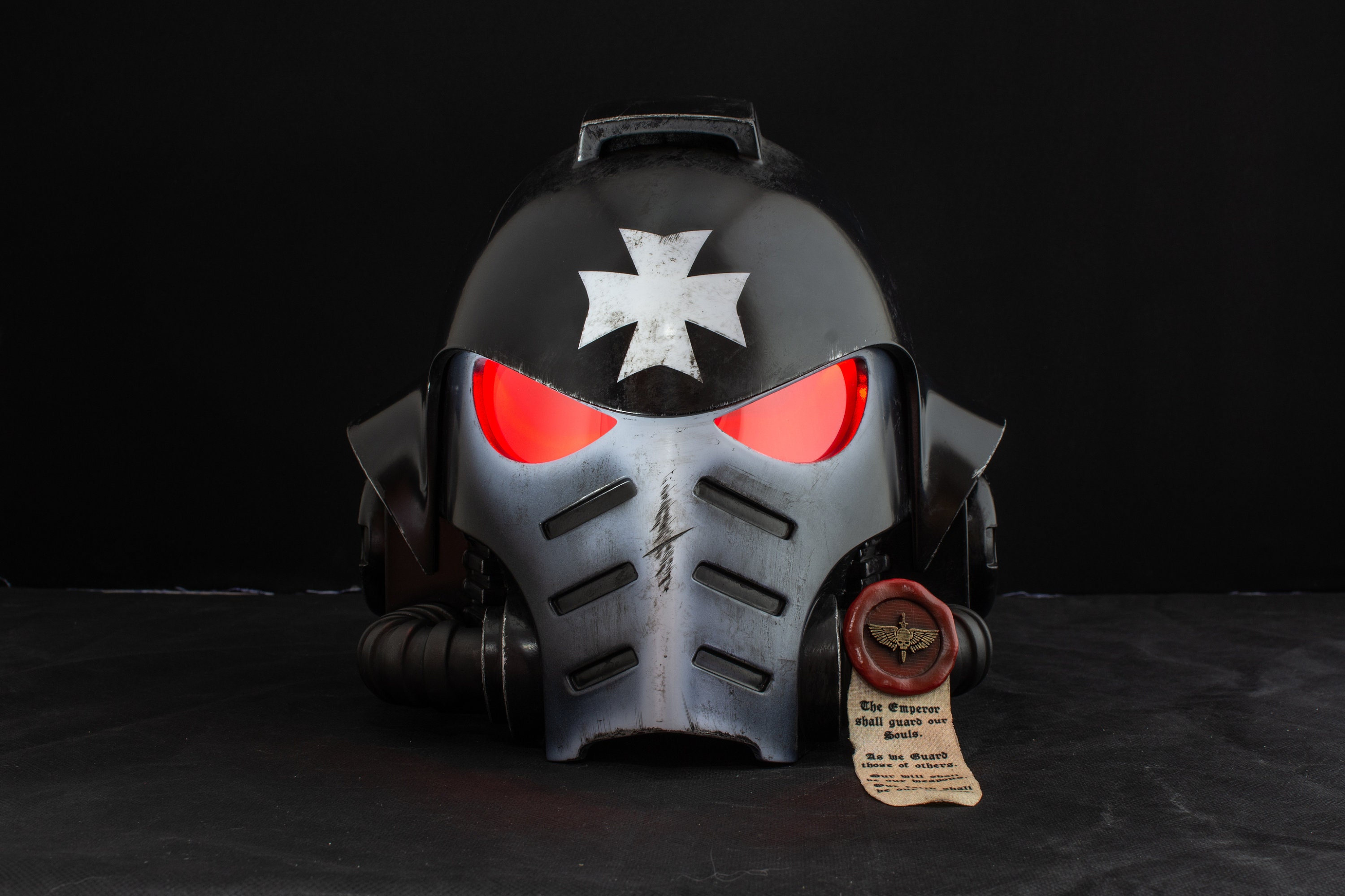 Warhammer Inspired BLACK TEMPLAR Helmet BEST Wearable Replica | Etsy