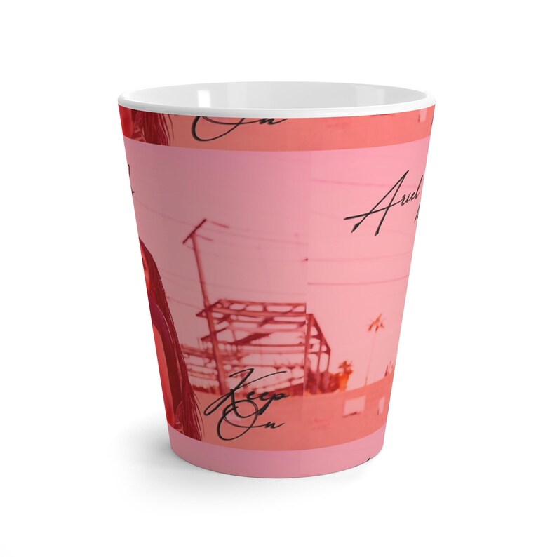 Taza de café con leche "Keep On" de Ariel B. imagen 3