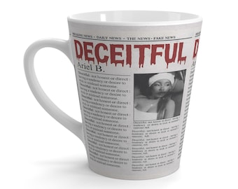 Taza de café con leche "Engañosa" de Ariel B.