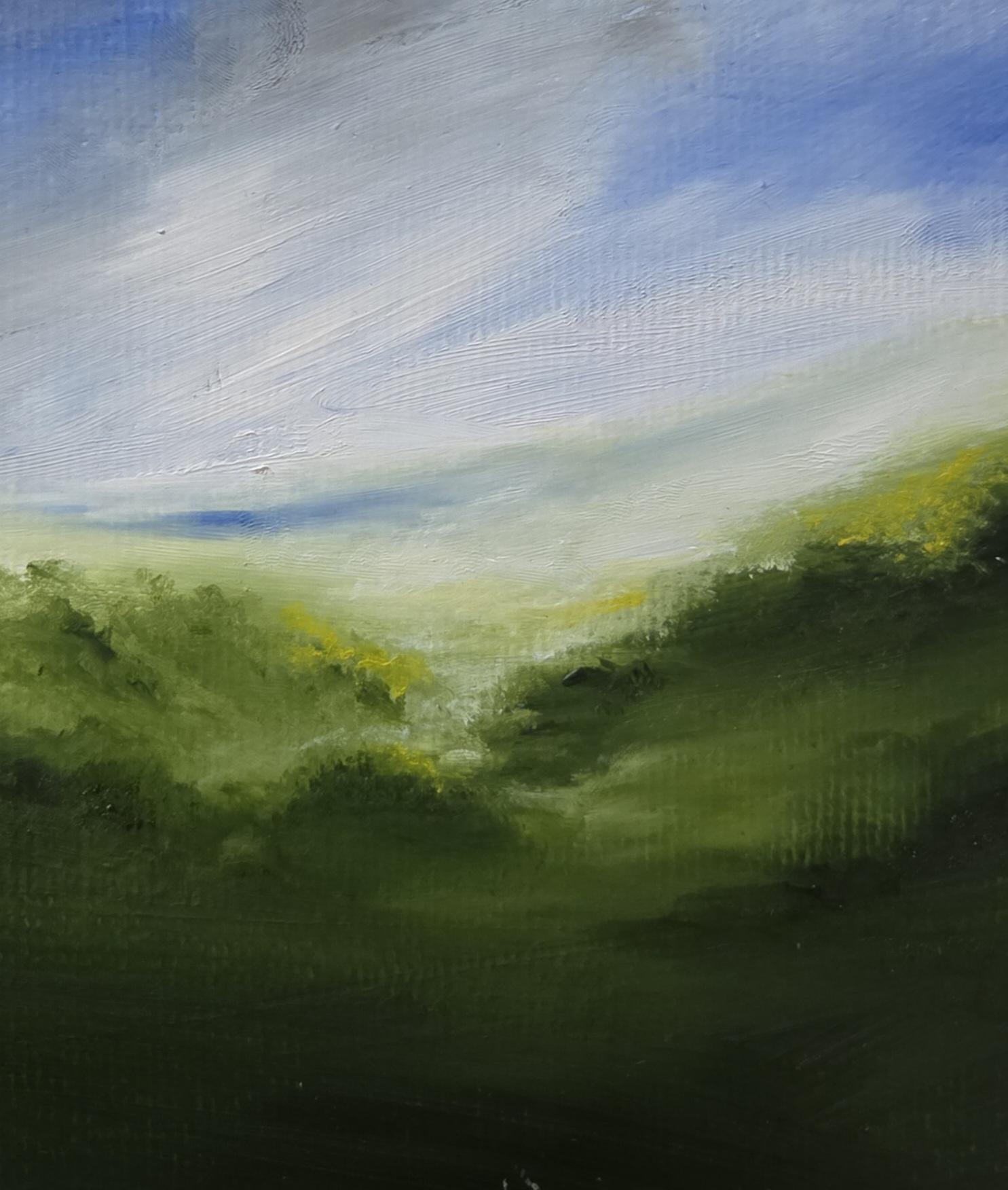 抽象油彩風景画：現代美術、9.7インチ×6.3インチ - Etsy 日本