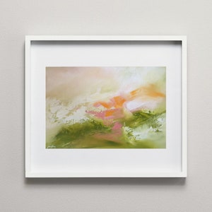 Original, Abstract landscape painting, bright and bold oil painting