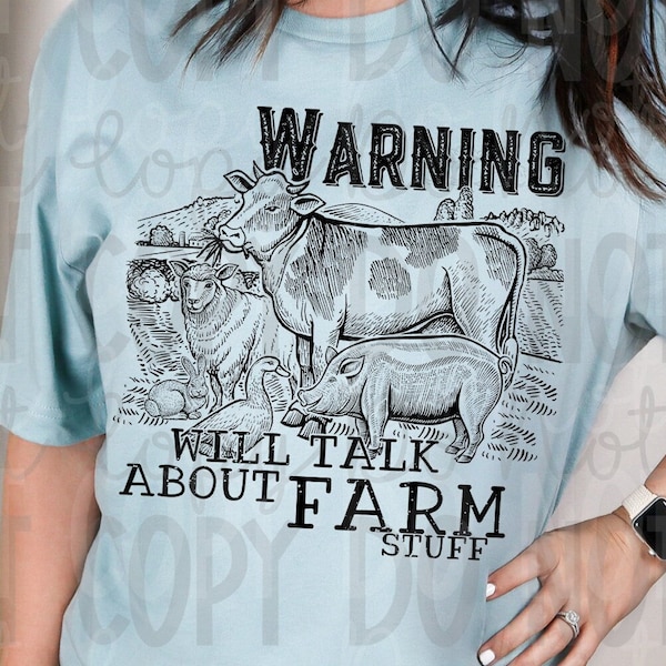 Farm Stuff, Sublimation Design Downloads, Farmer PNG, Sublimation, Instant Download, Funny Farm Animals PNG, Country Design, Country Humor