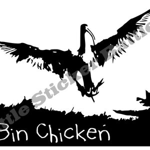 Bin Huhn, Ibis SVG, Datei für Schaltung, für Silhouette geschnitten Dateien, Vektor, digitale Datei, SVG, PNG Buch-Label