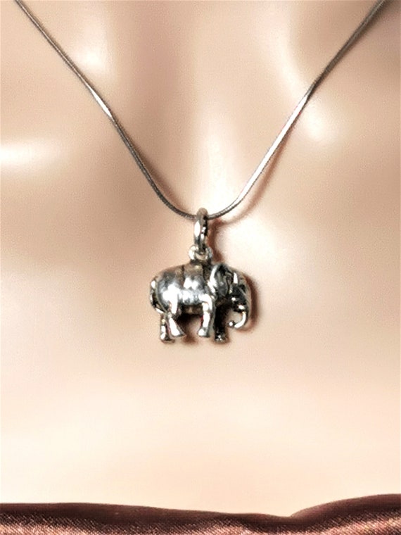 Wunderschöner 835er Silber Vintage Elefantenanhäng