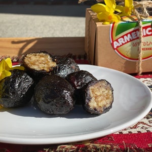 Dried Prune, Dried Prunes Stuffed With Walnut, Hazelnut, Honey, Homemade And All Natural