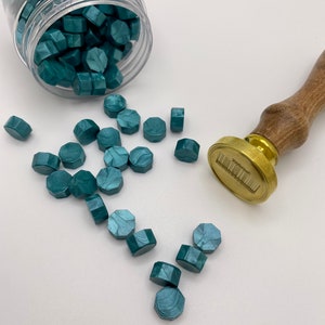 Teal Blue Sealing Wax Beads for Invitation | Decorative Envelop Seal | Gift Wrapping | Wax Melts
