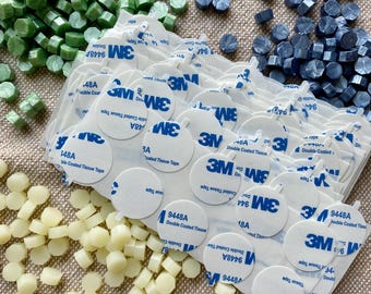3M Wax Seal Stickers | Double Sided Adhesive, 1-inch Circles