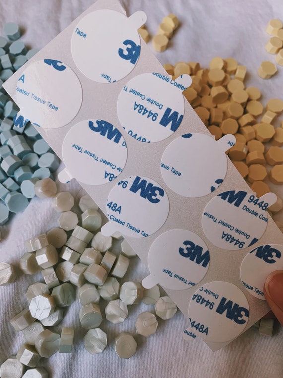 3M Wax Seal Stickers | Double Sided, Self Adhesive, Easy Peel