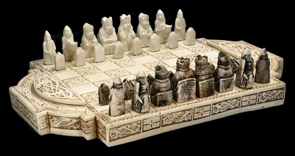 Viking Chess Set Isle of Lewis Etsy